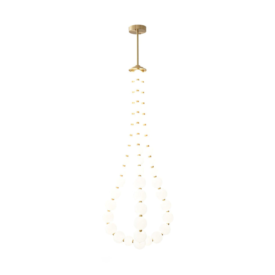 Acrylic Pearl Chandelier Necklace-Lighting > Chandeliers & Pendant Lights-casanuva-casanuva