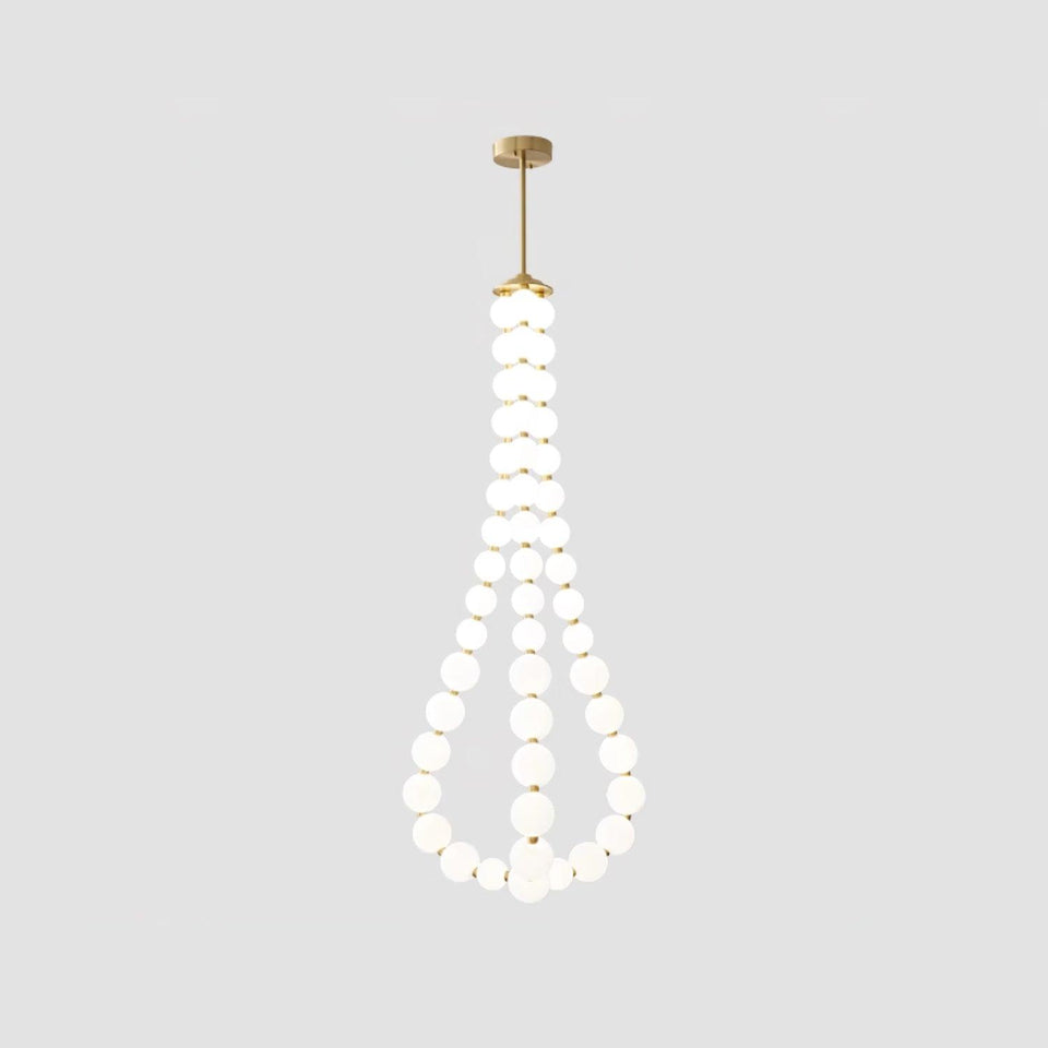 Acrylic Pearl Chandelier Necklace-Lighting > Chandeliers & Pendant Lights-casanuva-casanuva