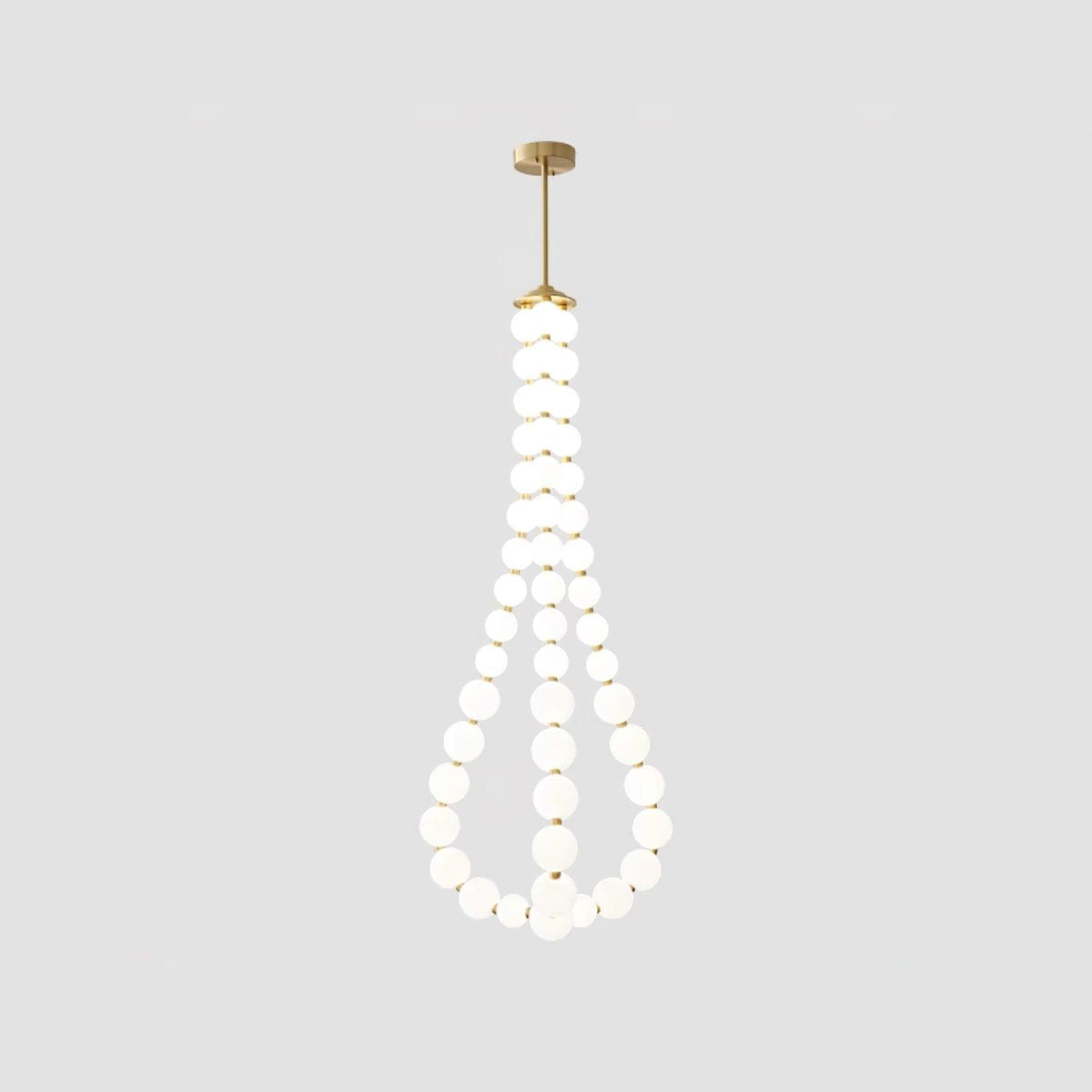 Acrylic Pearl Chandelier Necklace-Lighting > Chandeliers & Pendant Lights-casanuva-casanuva