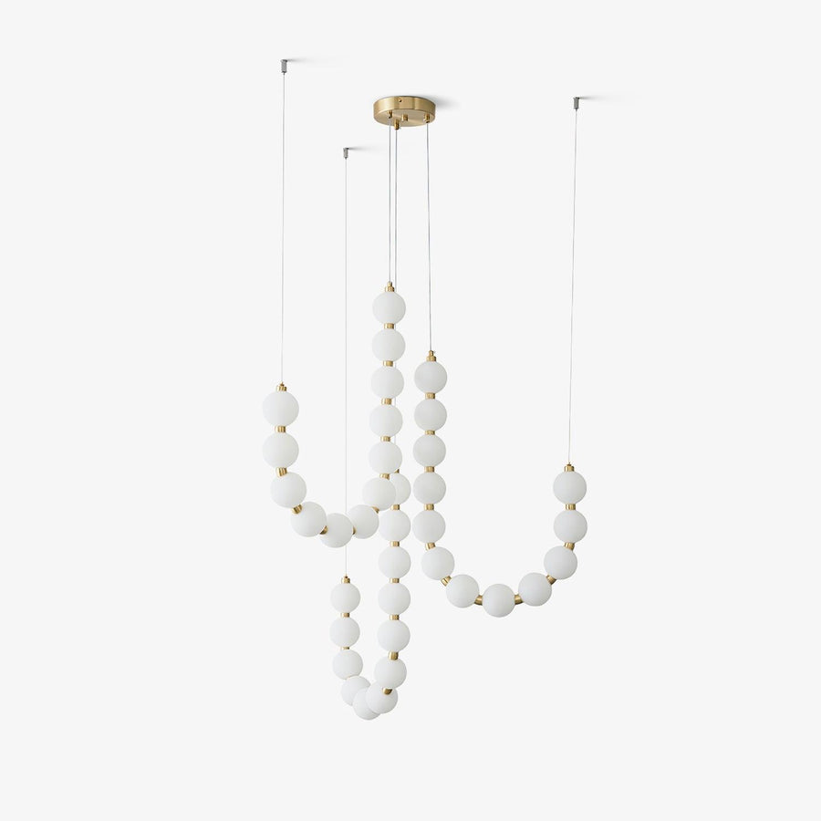 Acrylic Pearl Chandelier Necklace-Lighting > Chandeliers & Pendant Lights-casanuva-casanuva