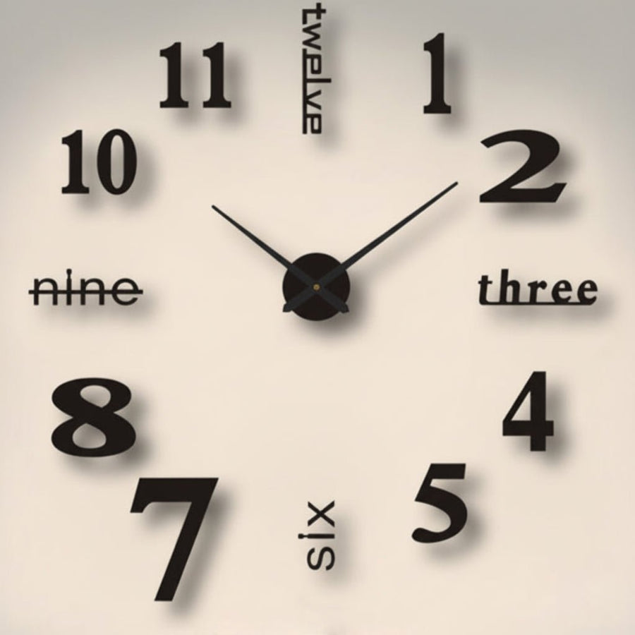 Acrylic Wall Clock Modern Design for Home or Office Decor-Home Decor > Clocks-casanuva-Variant 3-Small (40cm)-casanuva