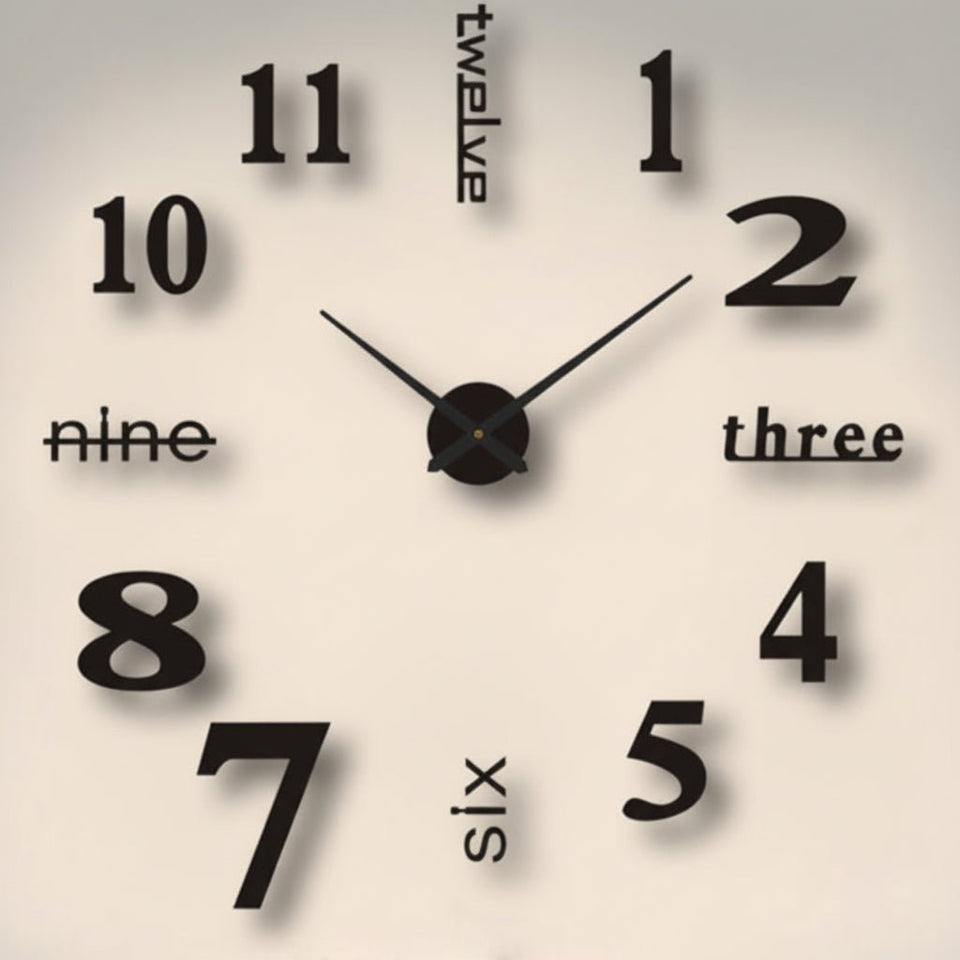 Acrylic Wall Clock Modern Design for Home or Office Decor-Home Decor > Clocks-casanuva-Variant 3-Small (40cm)-casanuva