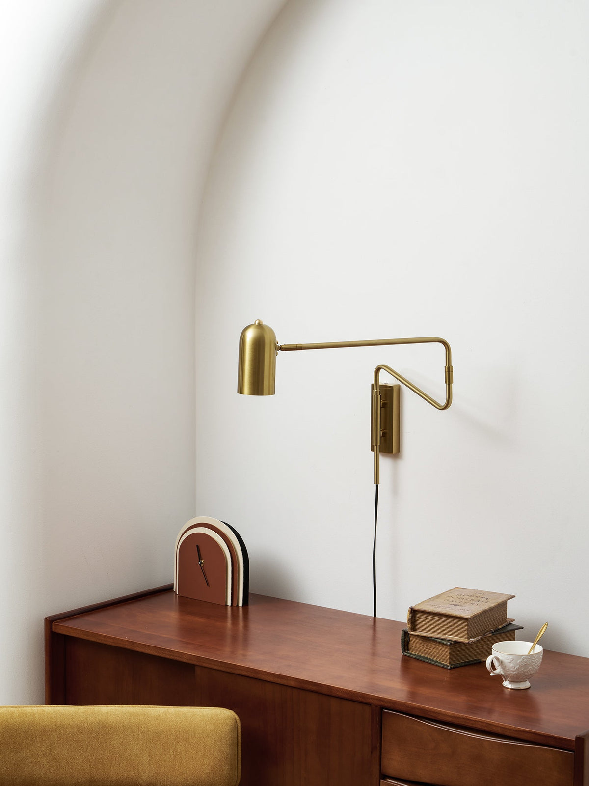 Adjustable Plug In Wall Lamp with Arm-Lighting > Wall Lights-casanuva-casanuva