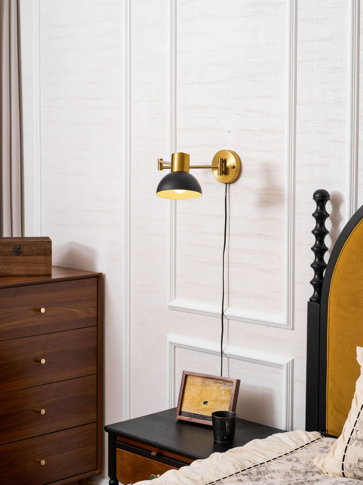 Adjustable Plug In Wall Lamp with Arm-Lighting > Wall Lights-casanuva-casanuva