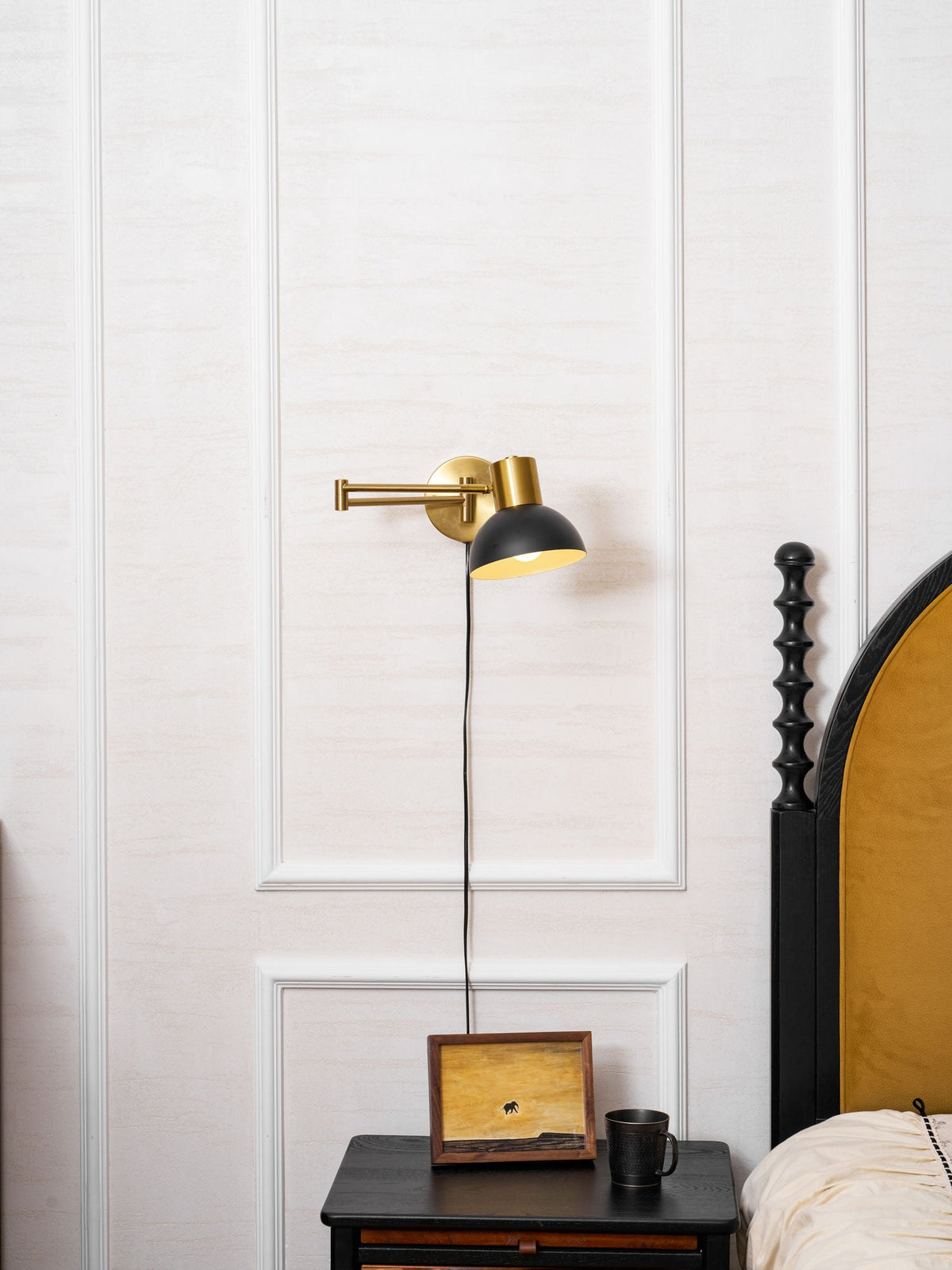 Adjustable Plug In Wall Lamp with Arm-Lighting > Wall Lights-casanuva-casanuva
