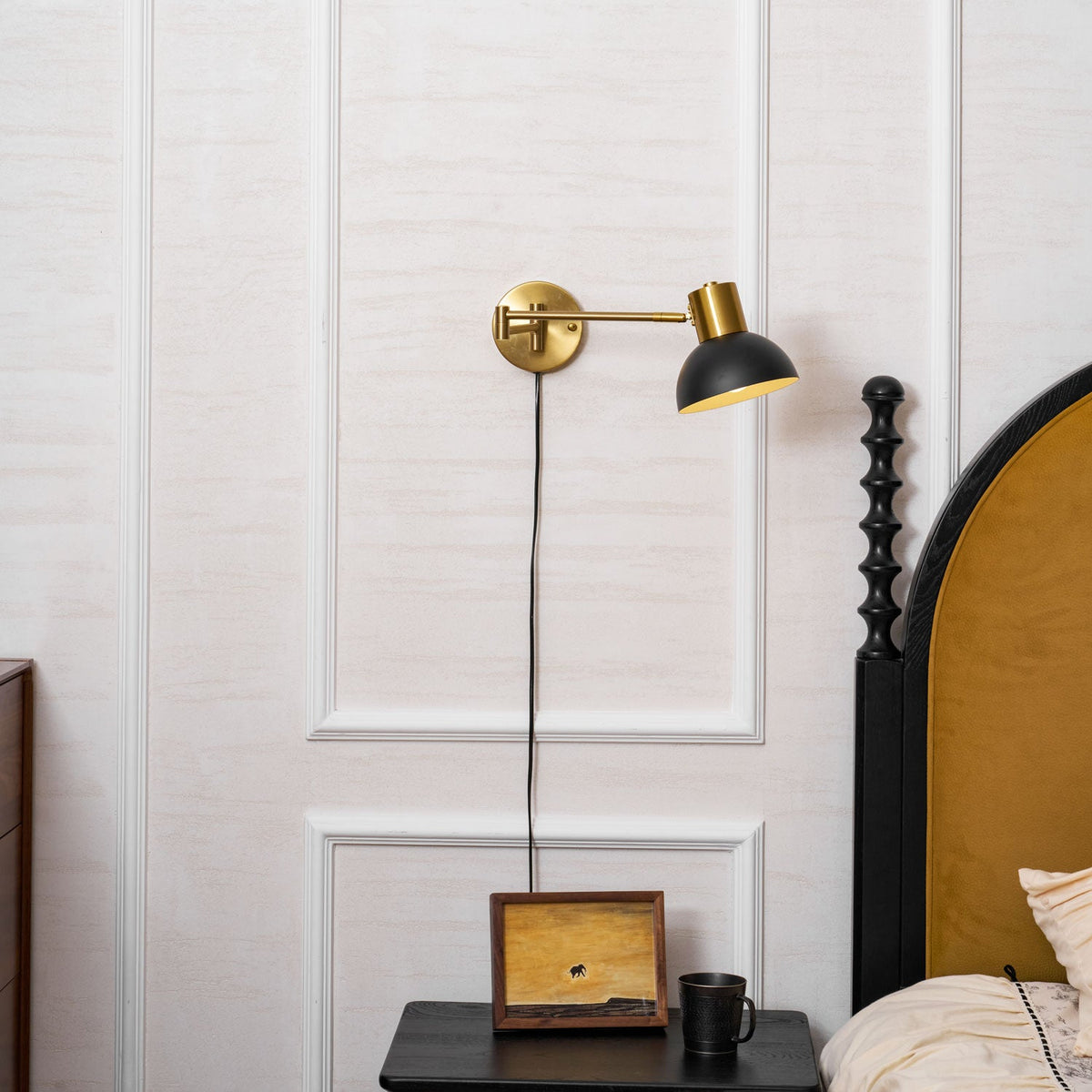 Adjustable Plug In Wall Lamp with Arm-Lighting > Wall Lights-casanuva-casanuva