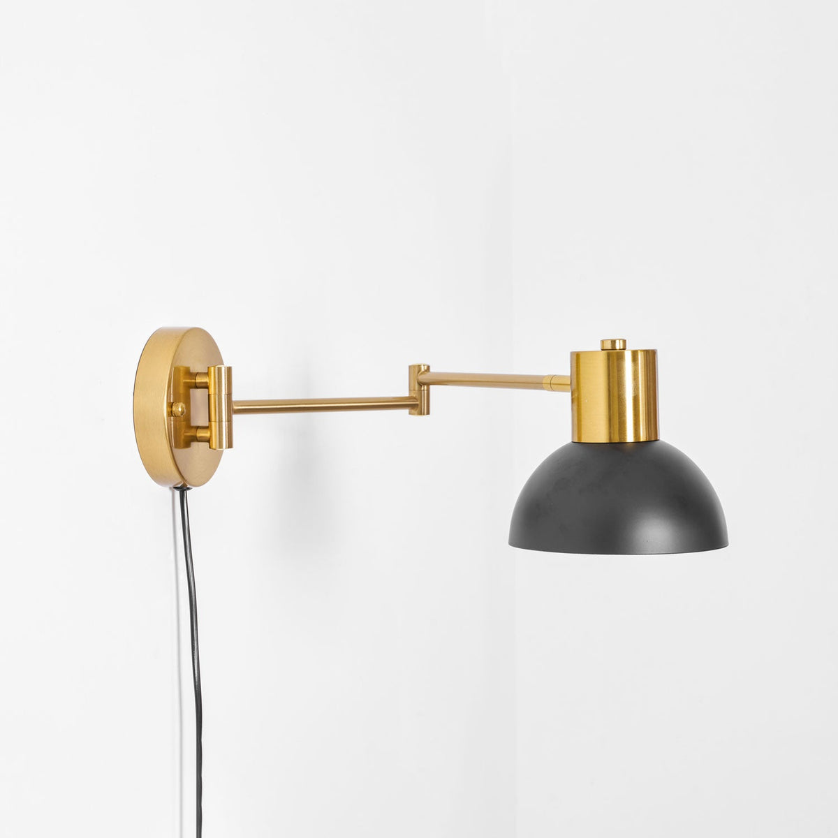 Adjustable Plug In Wall Lamp with Arm-Lighting > Wall Lights-casanuva-casanuva