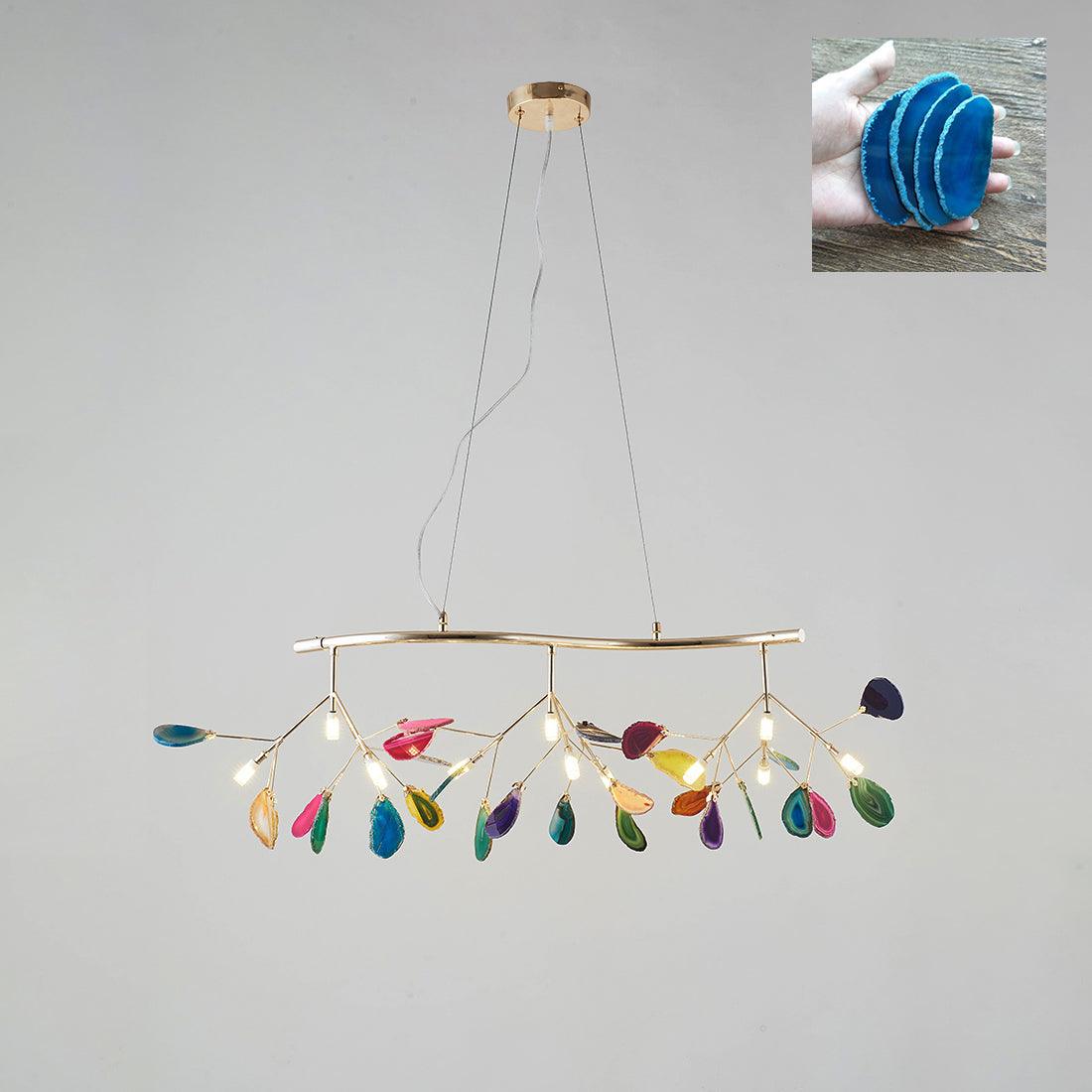 Agate Chandelier Light Fixture-Lighting > Chandeliers & Pendant Lights-casanuva-casanuva