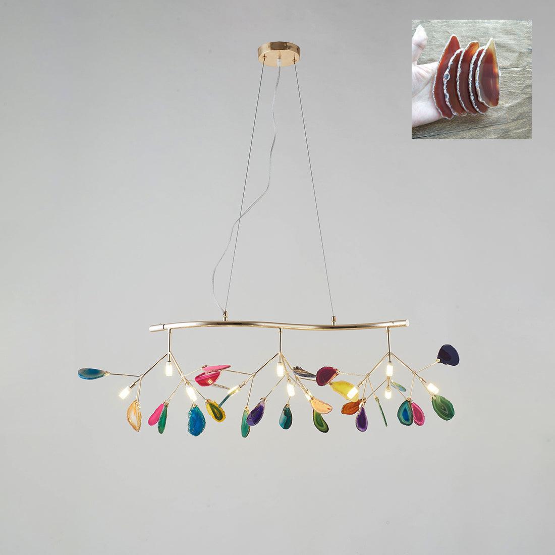 Agate Chandelier Light Fixture-Lighting > Chandeliers & Pendant Lights-casanuva-casanuva