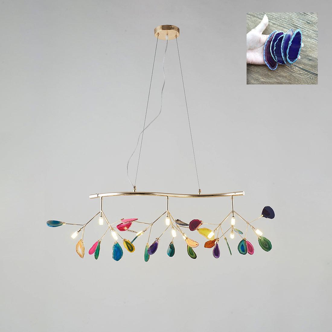Agate Chandelier Light Fixture-Lighting > Chandeliers & Pendant Lights-casanuva-casanuva