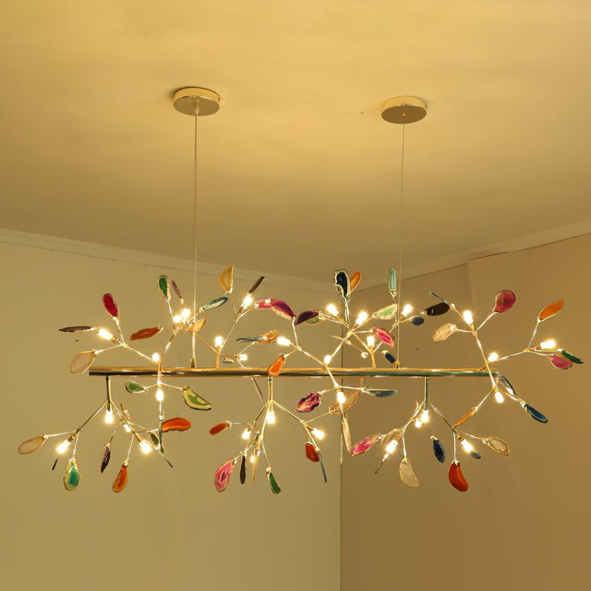 Agate Chandelier Light Fixture-Lighting > Chandeliers & Pendant Lights-casanuva-casanuva
