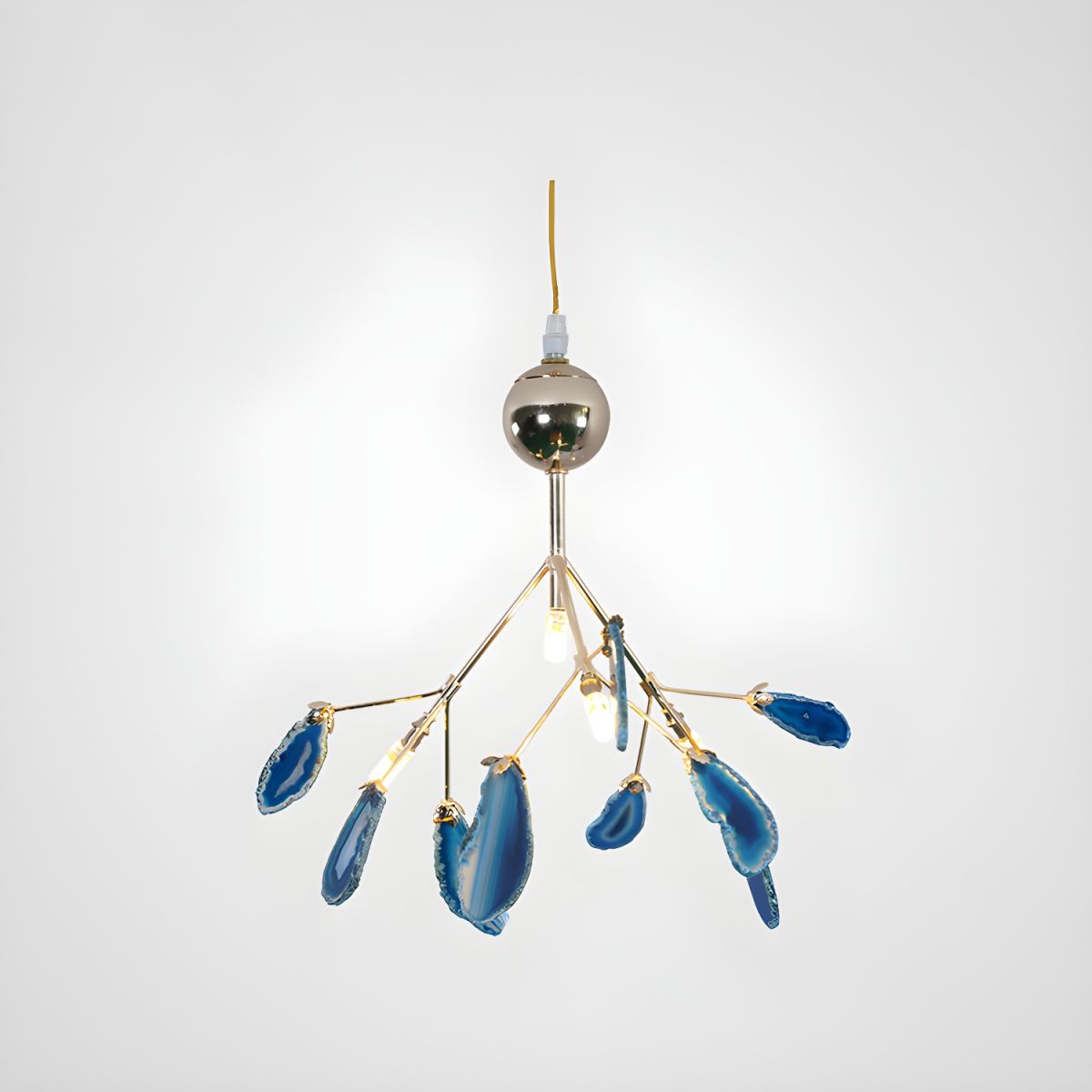 Agate Chandelier Light Fixture-Lighting > Chandeliers & Pendant Lights-casanuva-casanuva
