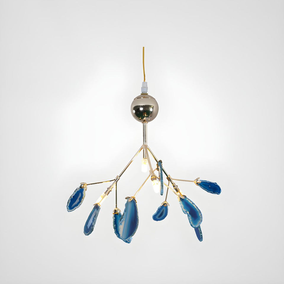 Agate Chandelier Light Fixture-Lighting > Chandeliers & Pendant Lights-casanuva-casanuva