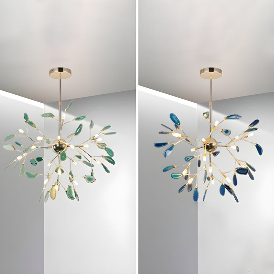 Agate Chandelier Light Fixture-Lighting > Chandeliers & Pendant Lights-casanuva-casanuva