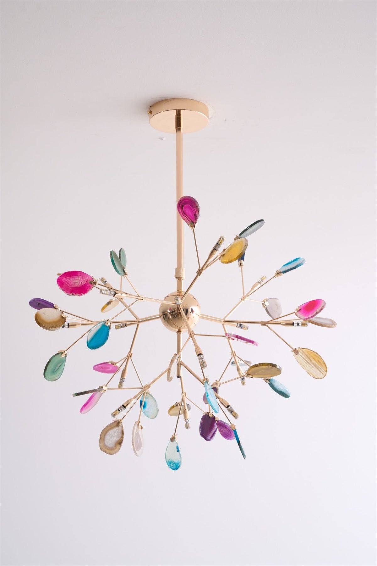 Agate Chandelier Light Fixture-Lighting > Chandeliers & Pendant Lights-casanuva-casanuva