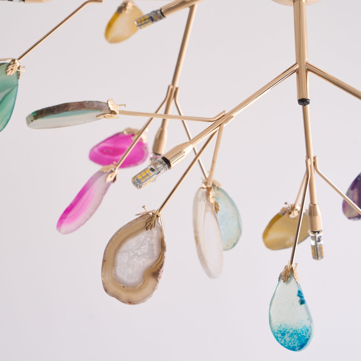 Agate Chandelier Light Fixture-Lighting > Chandeliers & Pendant Lights-casanuva-casanuva