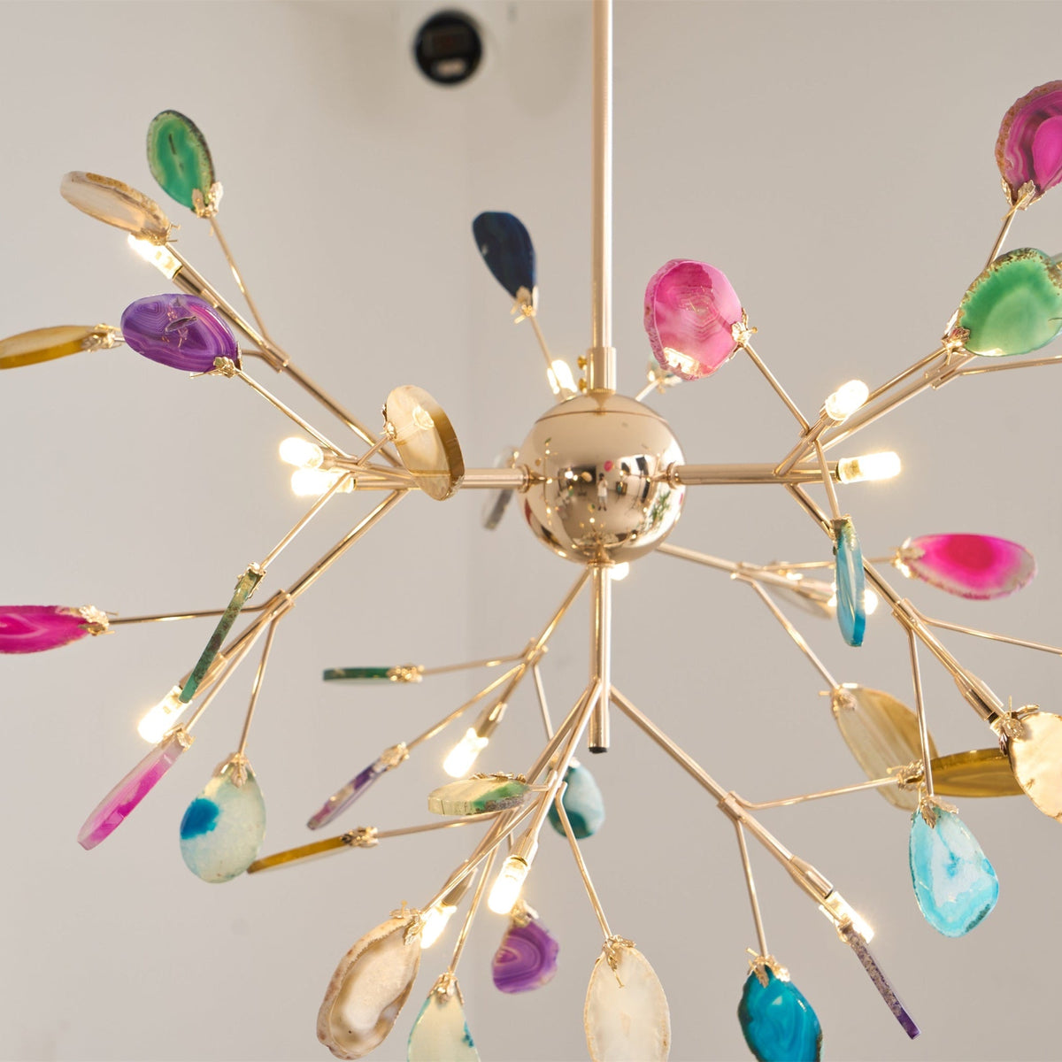 Agate Chandelier Light Fixture-Lighting > Chandeliers & Pendant Lights-casanuva-casanuva
