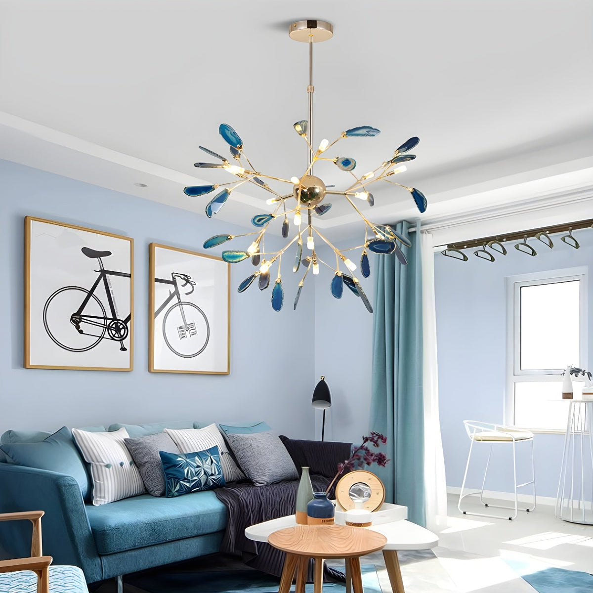Agate Chandelier Light Fixture-Lighting > Chandeliers & Pendant Lights-casanuva-casanuva