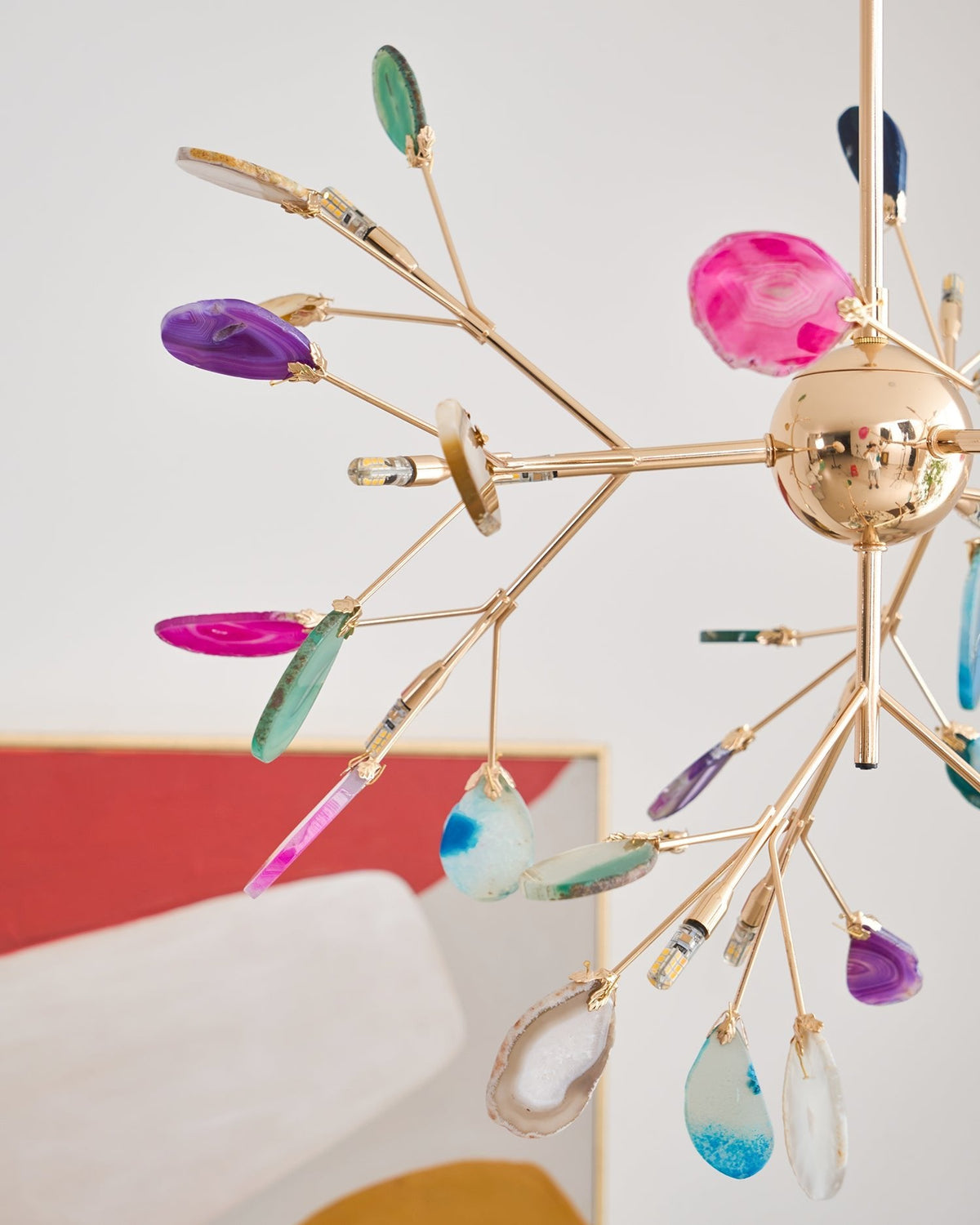 Agate Chandelier Light Fixture-Lighting > Chandeliers & Pendant Lights-casanuva-casanuva