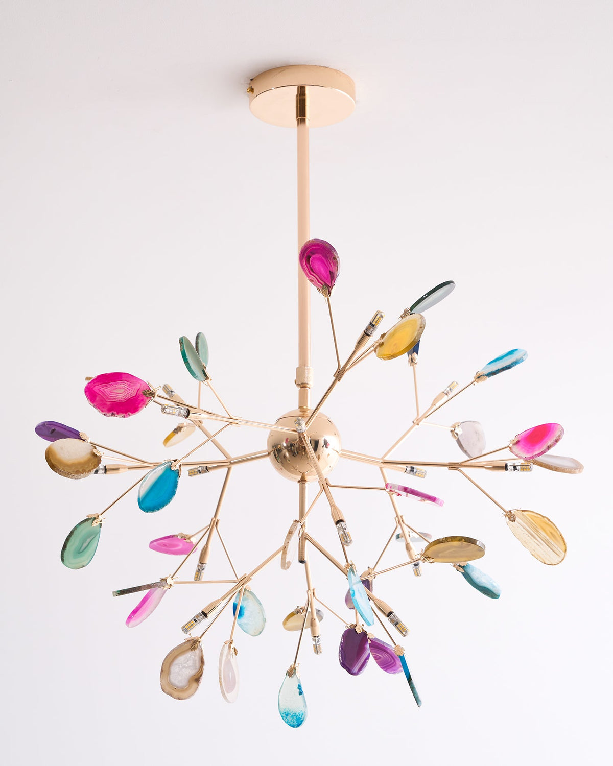 Agate Chandelier Light Fixture-Lighting > Chandeliers & Pendant Lights-casanuva-casanuva