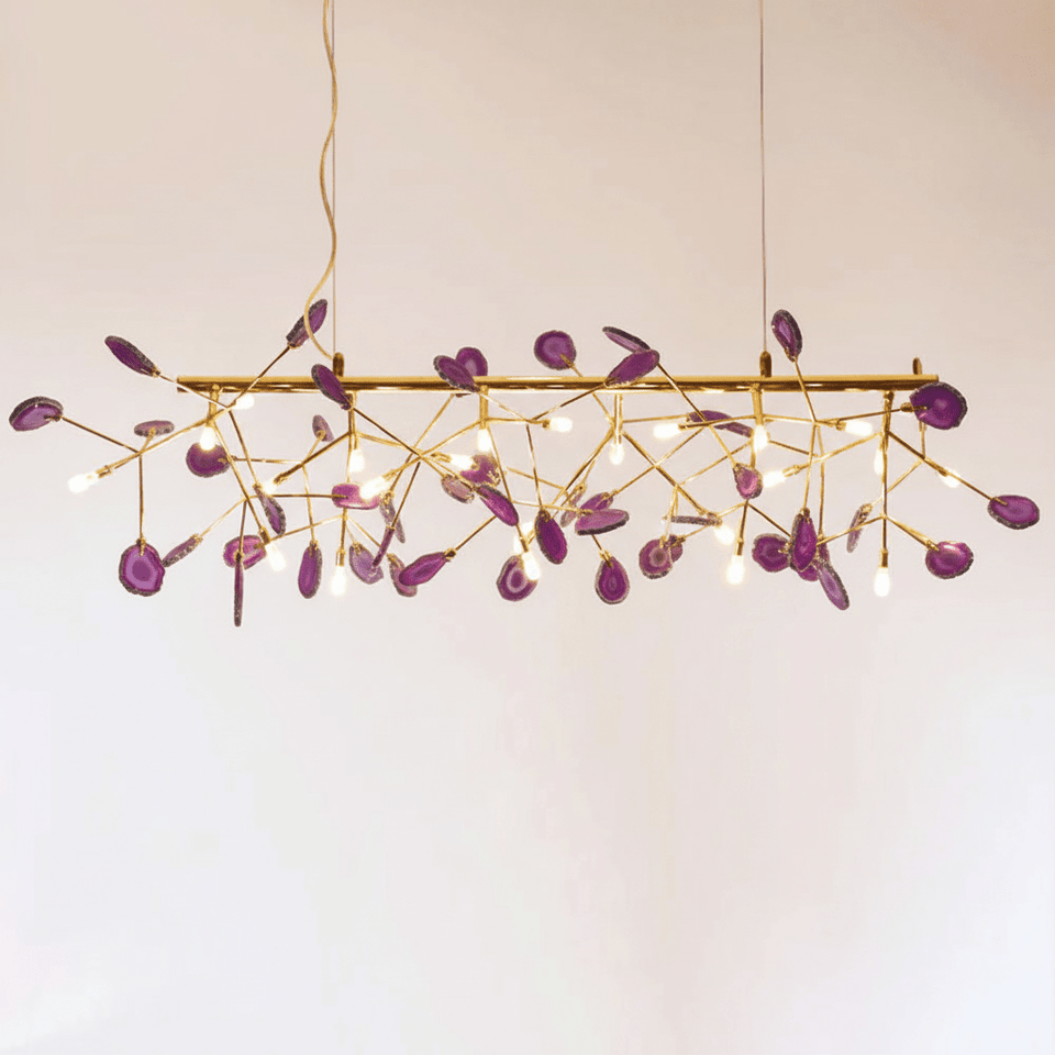 Agate Chandelier Light Fixture-Lighting > Chandeliers & Pendant Lights-casanuva-casanuva