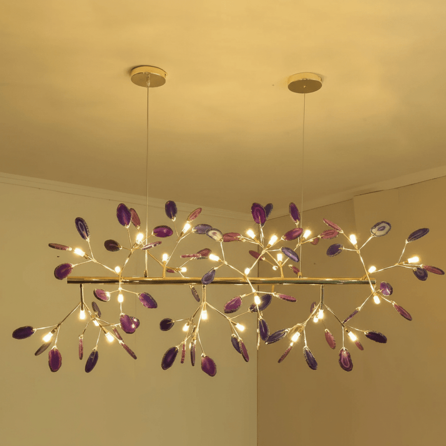 Agate Chandelier Light Fixture-Lighting > Chandeliers & Pendant Lights-casanuva-casanuva