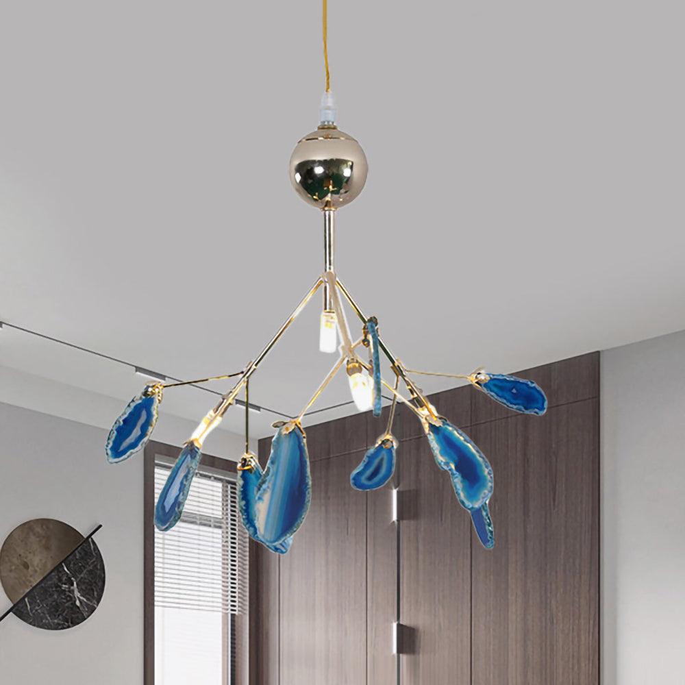 Agate Chandelier Light Fixture-Lighting > Chandeliers & Pendant Lights-casanuva-casanuva