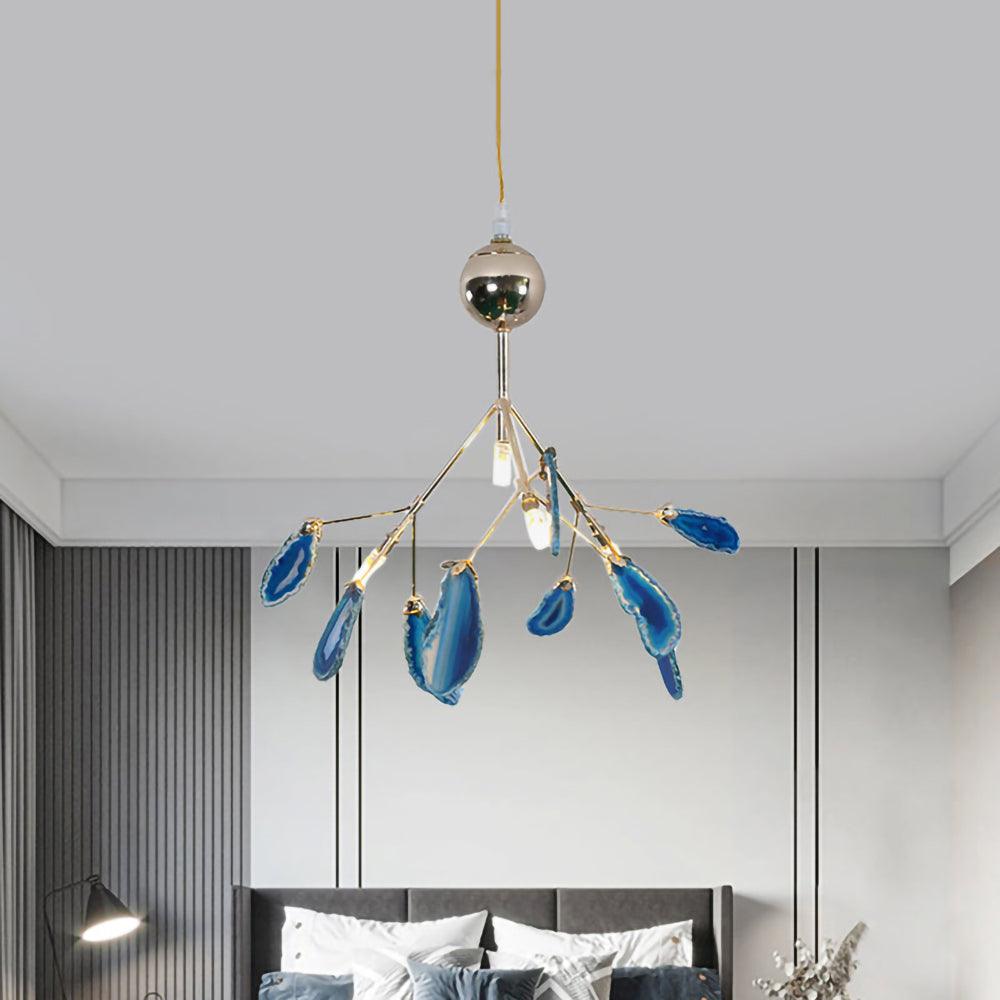 Agate Chandelier Light Fixture-Lighting > Chandeliers & Pendant Lights-casanuva-casanuva