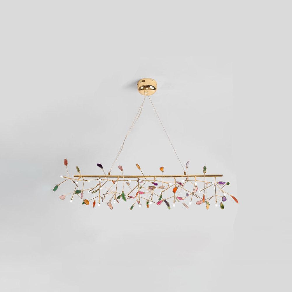 Agate Chandelier Light Fixture-Lighting > Chandeliers & Pendant Lights-casanuva-24 heads 130cmx50cm-Multicolor-casanuva