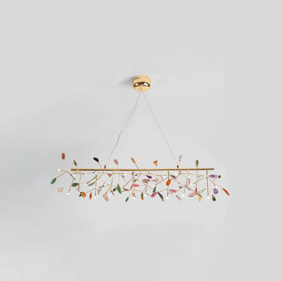 Agate Chandelier Light Fixture-Lighting > Chandeliers & Pendant Lights-casanuva-24 heads 130cmx50cm-Multicolor-casanuva