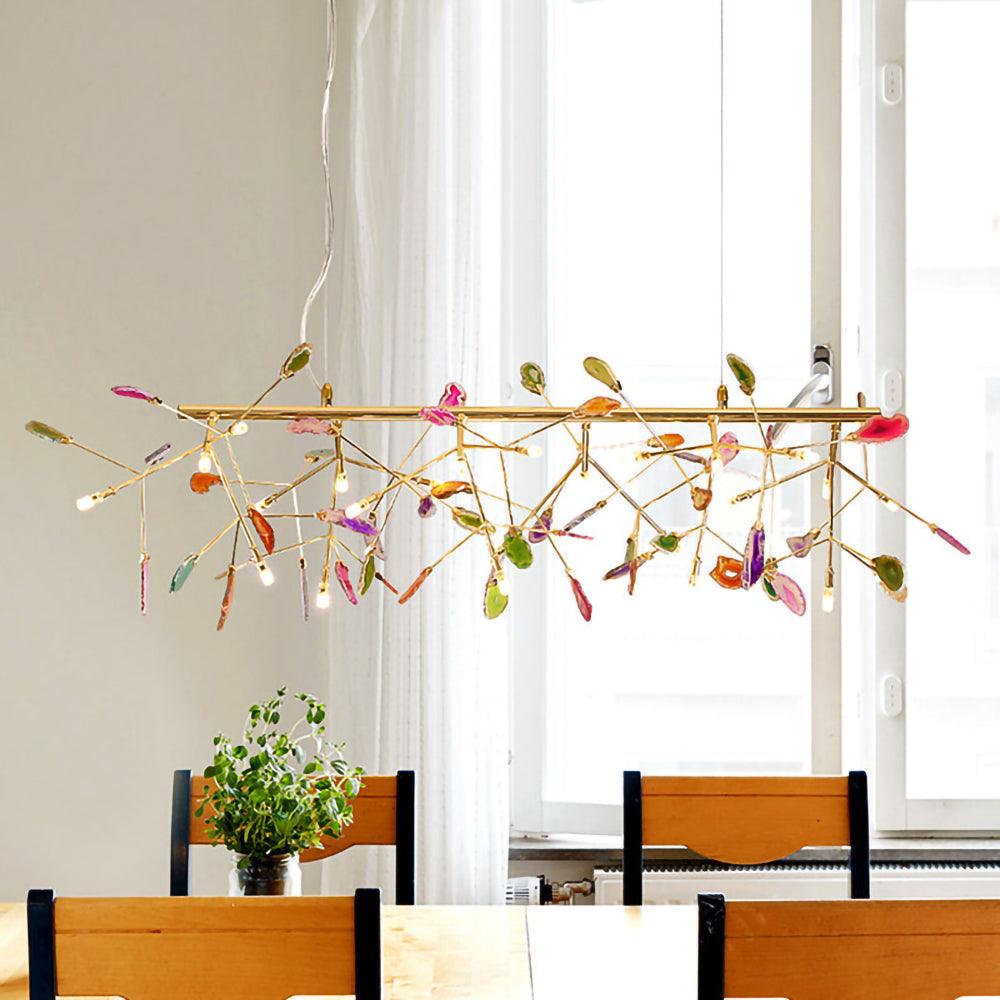 Agate Chandelier Light Fixture-Lighting > Chandeliers & Pendant Lights-casanuva-casanuva