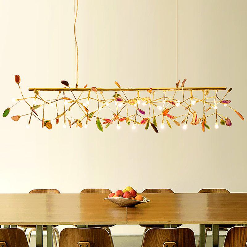 Agate Chandelier Light Fixture-Lighting > Chandeliers & Pendant Lights-casanuva-casanuva