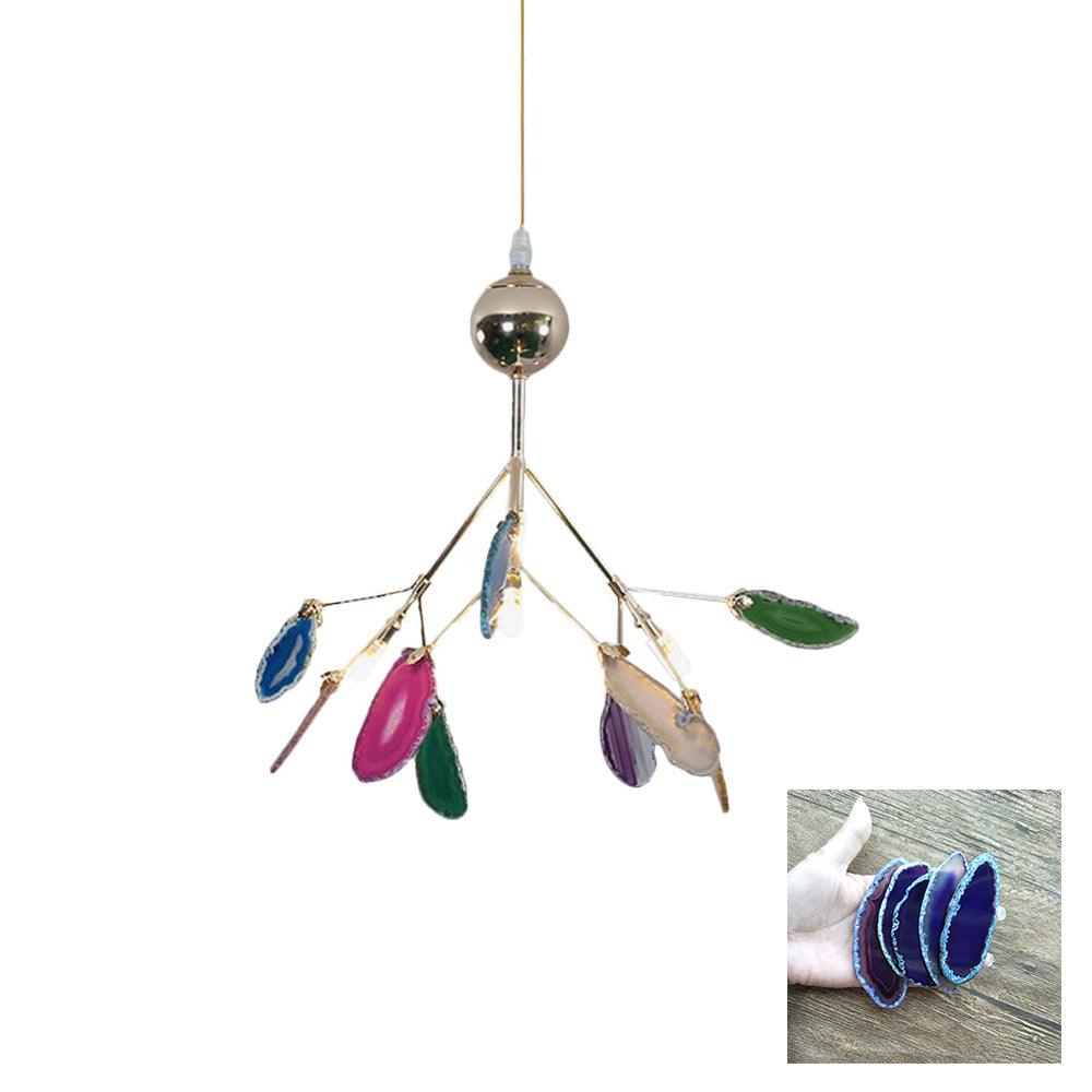 Agate Chandelier Light Fixture-Lighting > Chandeliers & Pendant Lights-casanuva-casanuva