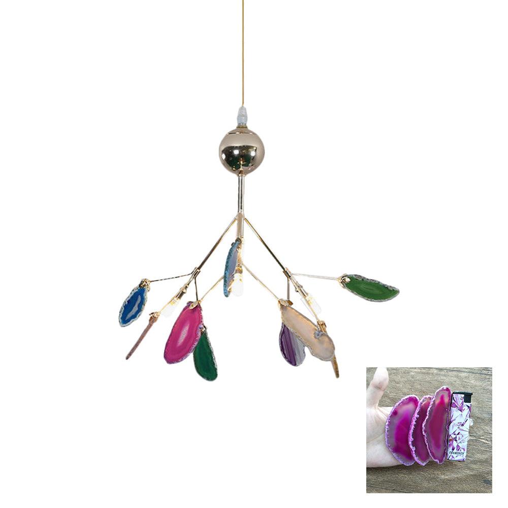 Agate Chandelier Light Fixture-Lighting > Chandeliers & Pendant Lights-casanuva-casanuva