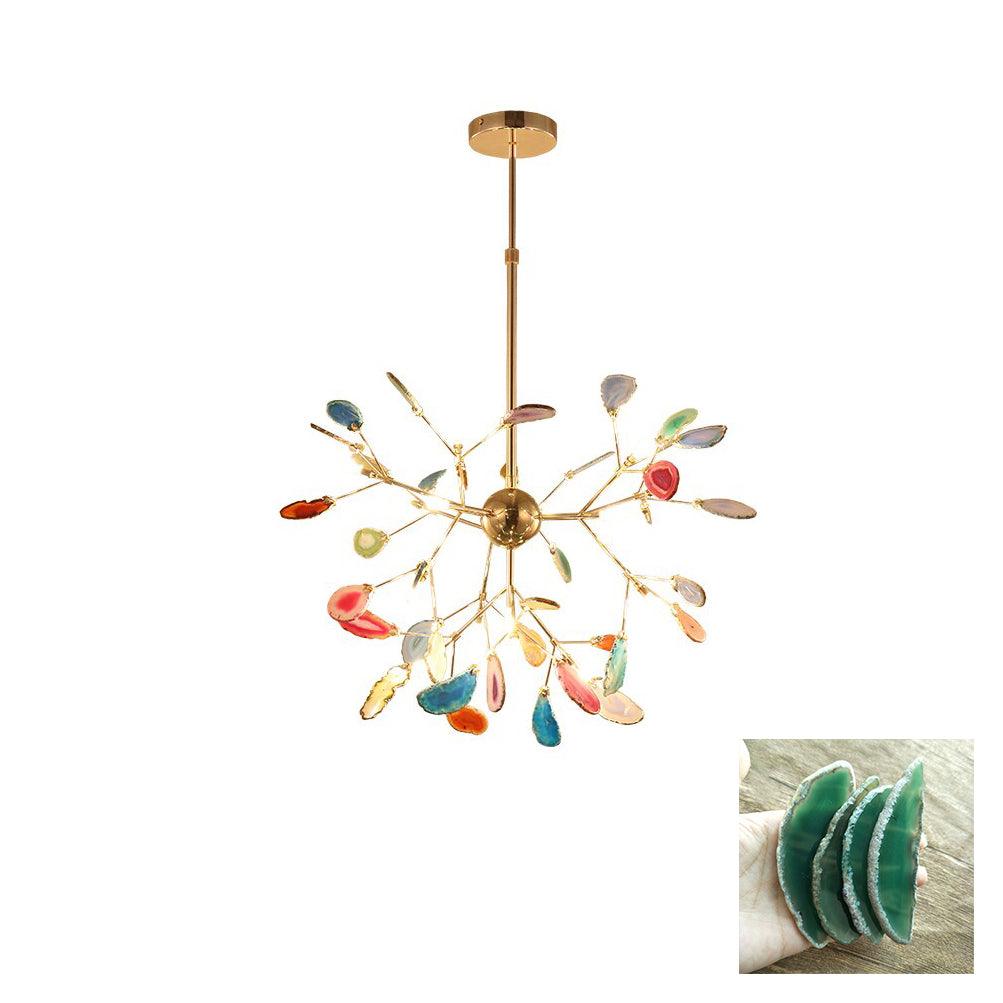 Agate Chandelier Light Fixture-Lighting > Chandeliers & Pendant Lights-casanuva-casanuva