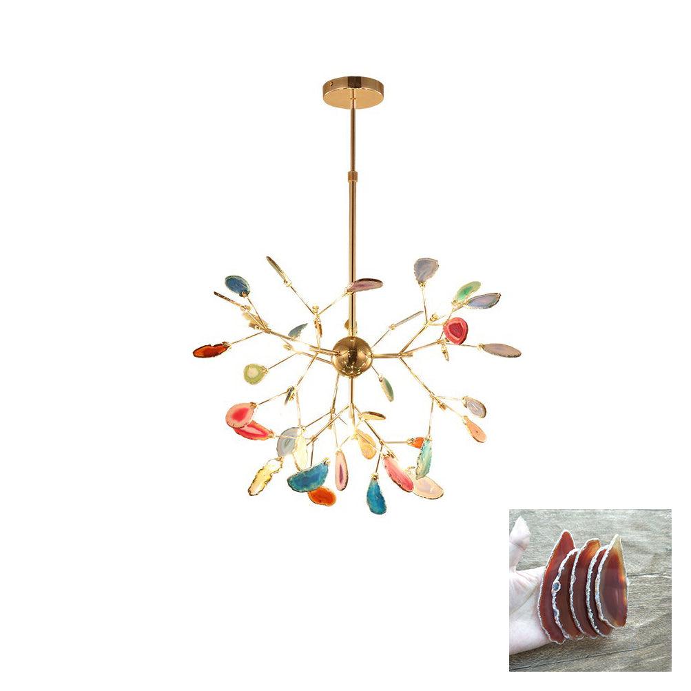 Agate Chandelier Light Fixture-Lighting > Chandeliers & Pendant Lights-casanuva-casanuva