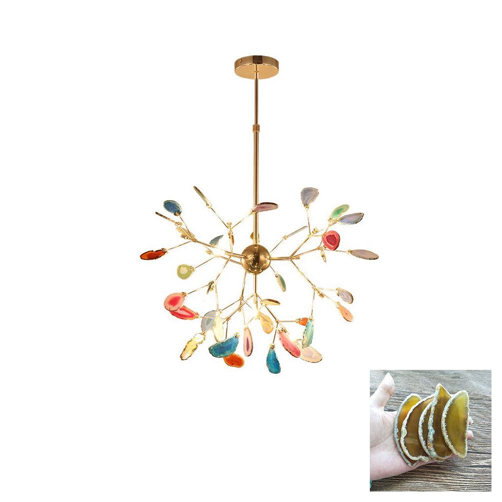 Agate Chandelier Light Fixture-Lighting > Chandeliers & Pendant Lights-casanuva-casanuva