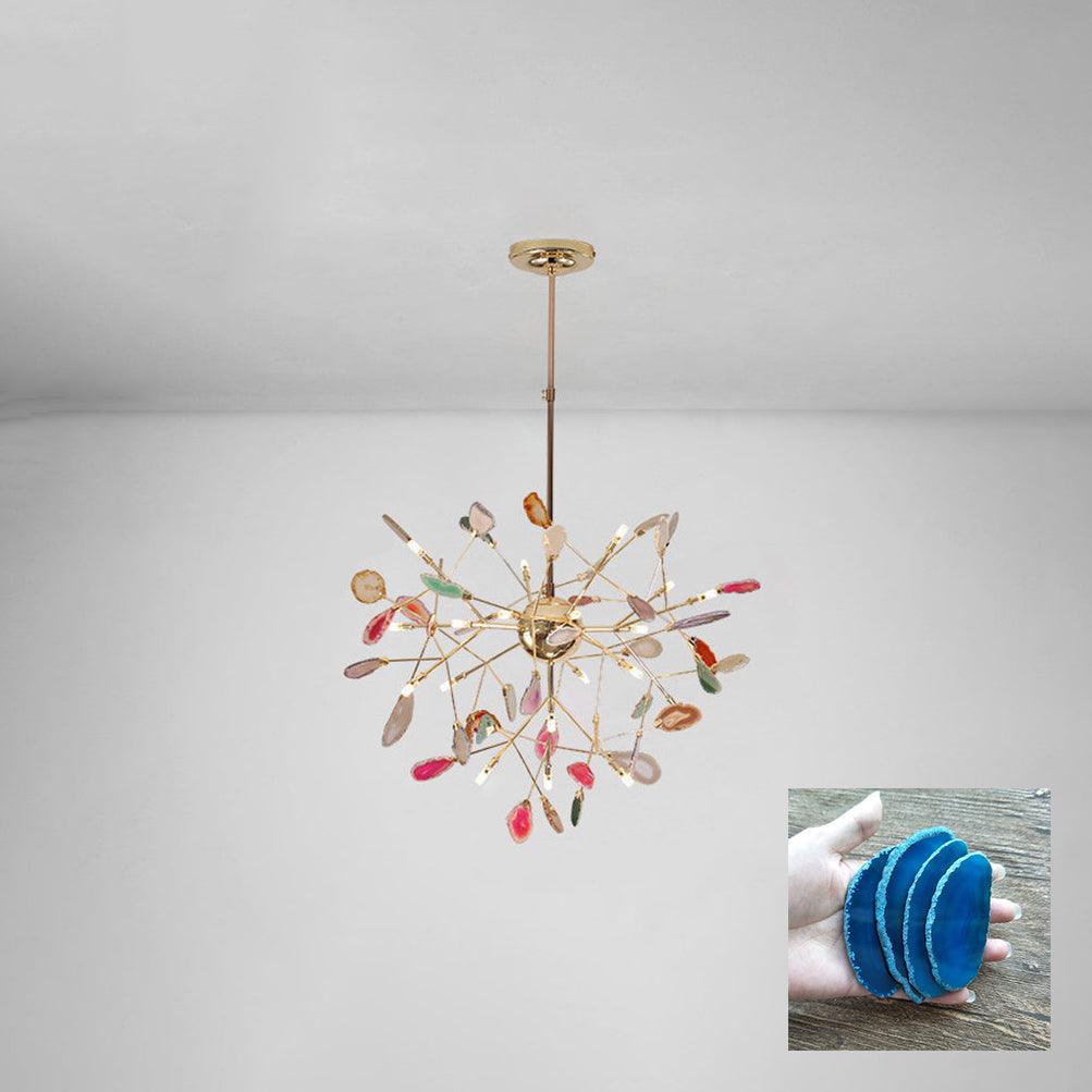 Agate Chandelier Light Fixture-Lighting > Chandeliers & Pendant Lights-casanuva-casanuva