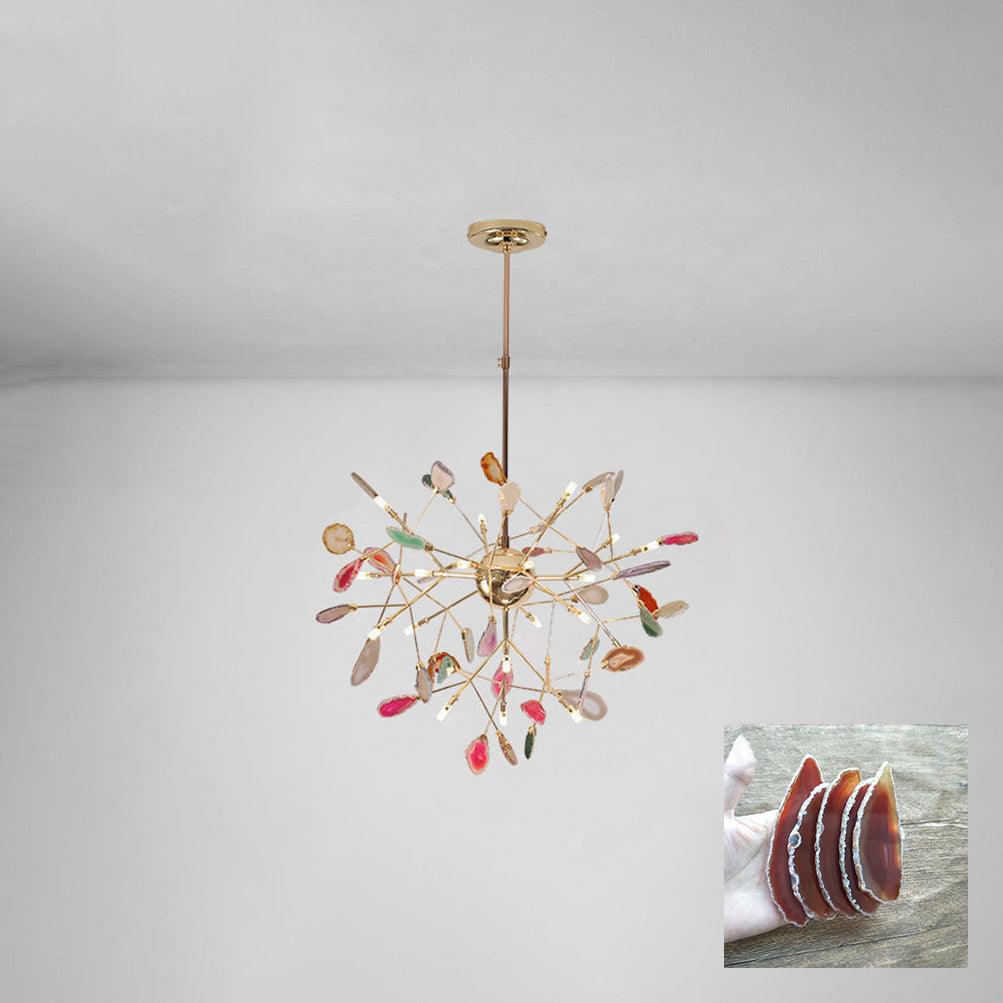 Agate Chandelier Light Fixture-Lighting > Chandeliers & Pendant Lights-casanuva-casanuva