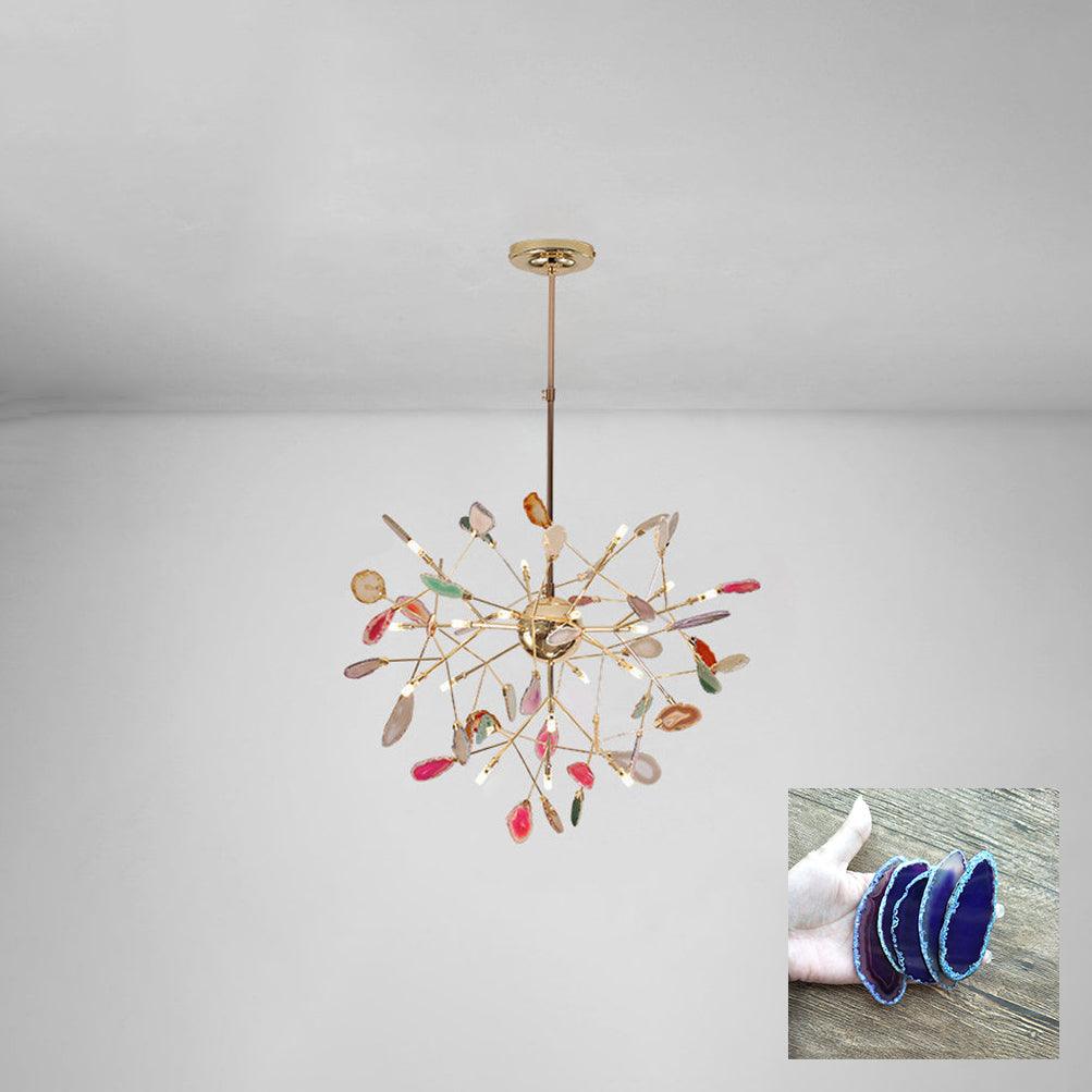 Agate Chandelier Light Fixture-Lighting > Chandeliers & Pendant Lights-casanuva-casanuva