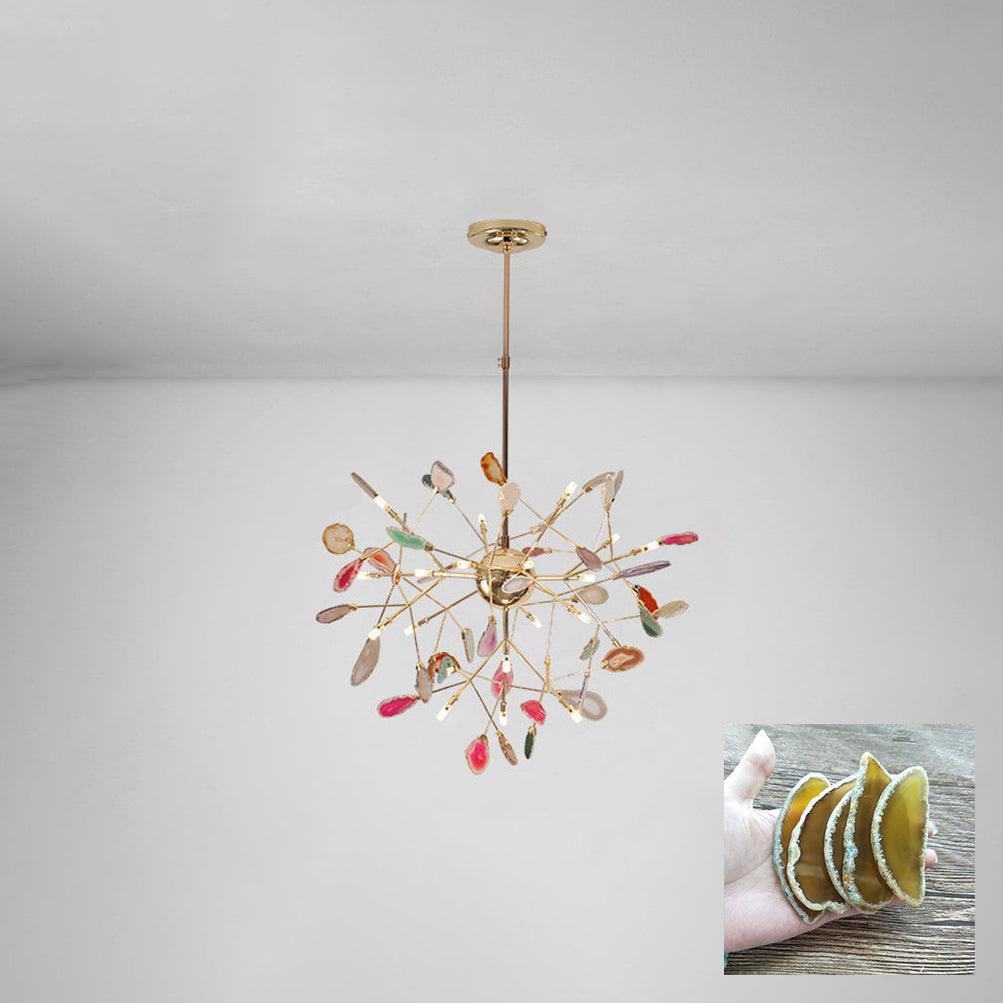 Agate Chandelier Light Fixture-Lighting > Chandeliers & Pendant Lights-casanuva-casanuva