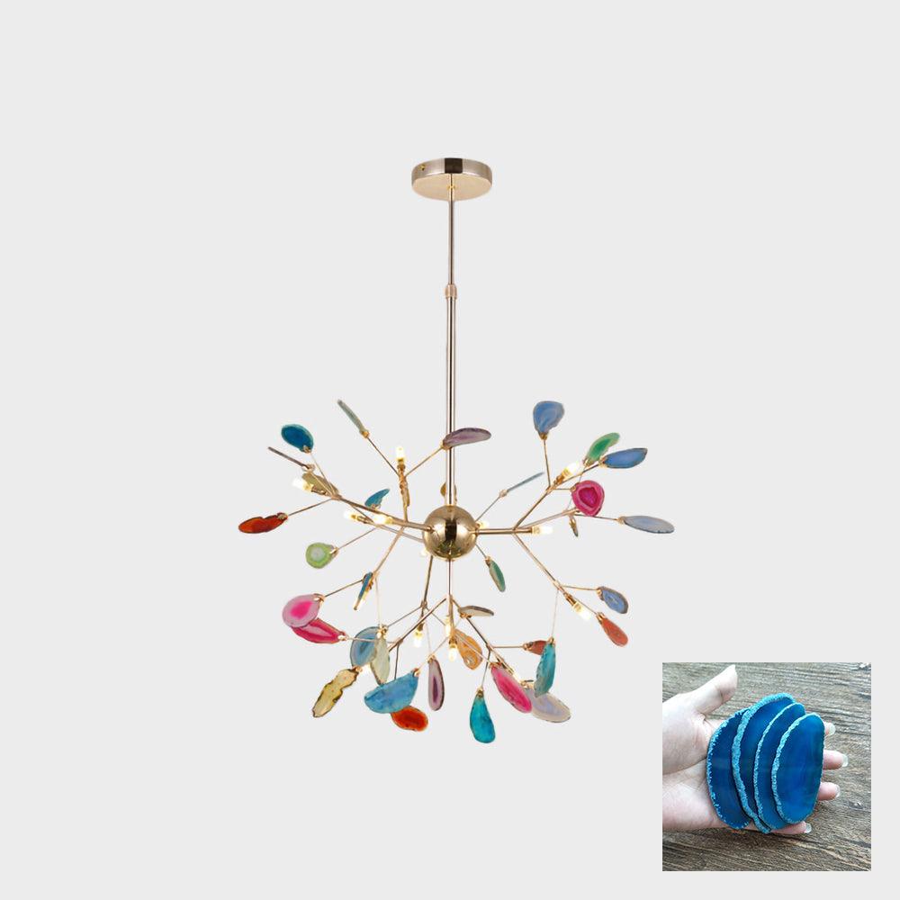 Agate Chandelier Light Fixture-Lighting > Chandeliers & Pendant Lights-casanuva-casanuva
