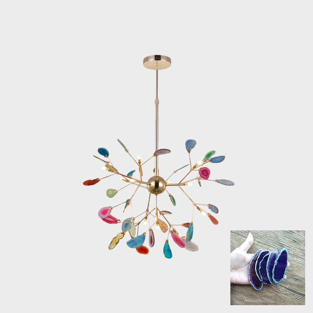 Agate Chandelier Light Fixture-Lighting > Chandeliers & Pendant Lights-casanuva-casanuva