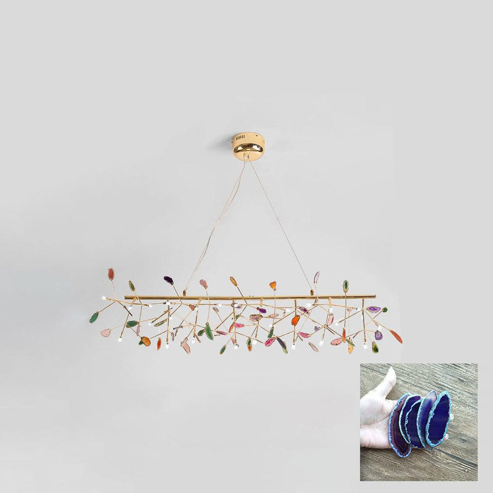 Agate Chandelier Light Fixture-Lighting > Chandeliers & Pendant Lights-casanuva-casanuva