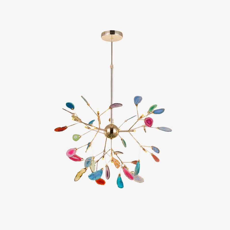 Agate Chandelier Light Fixture-Lighting > Chandeliers & Pendant Lights-casanuva-casanuva