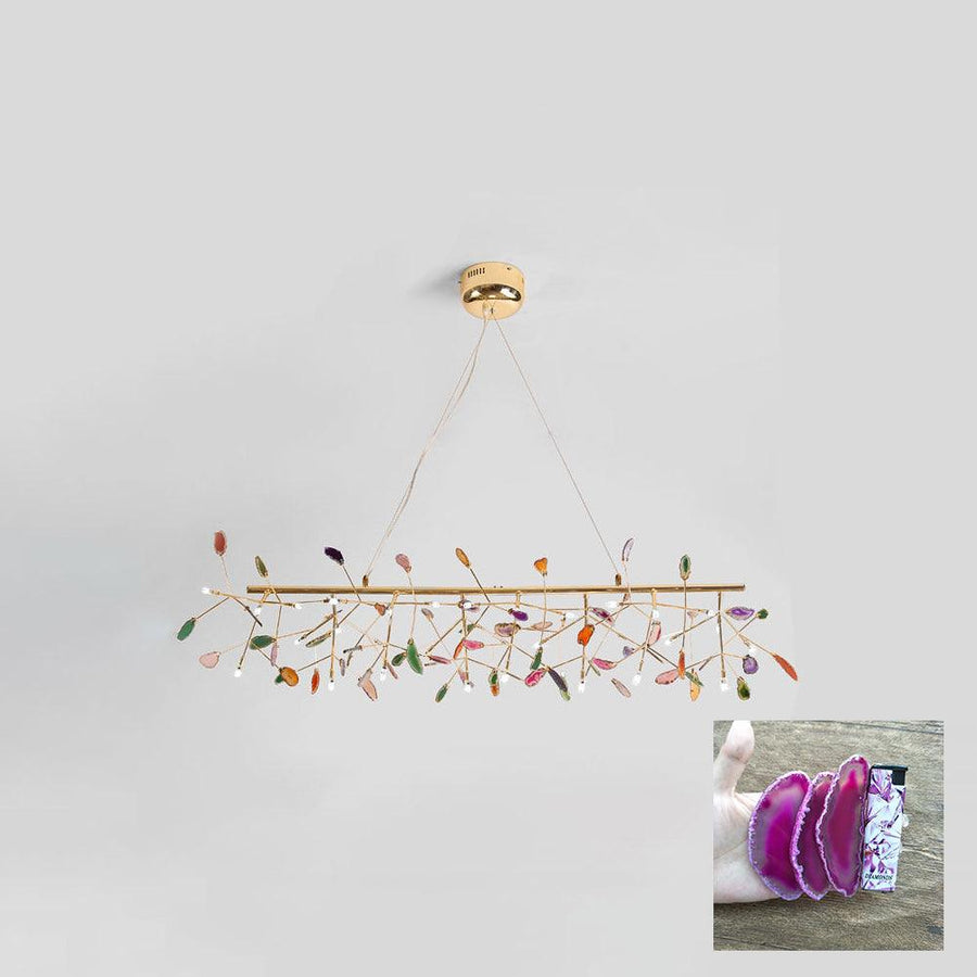 Agate Chandelier Light Fixture-Lighting > Chandeliers & Pendant Lights-casanuva-casanuva
