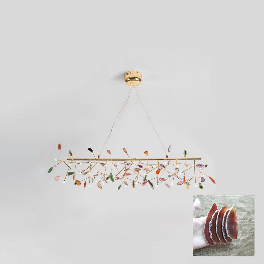 Agate Chandelier Light Fixture-Lighting > Chandeliers & Pendant Lights-casanuva-casanuva