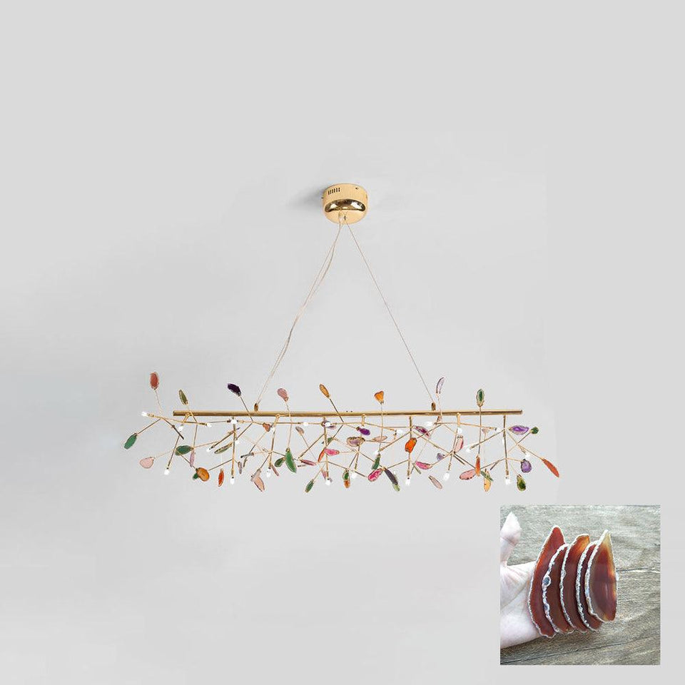 Agate Chandelier Light Fixture-Lighting > Chandeliers & Pendant Lights-casanuva-casanuva
