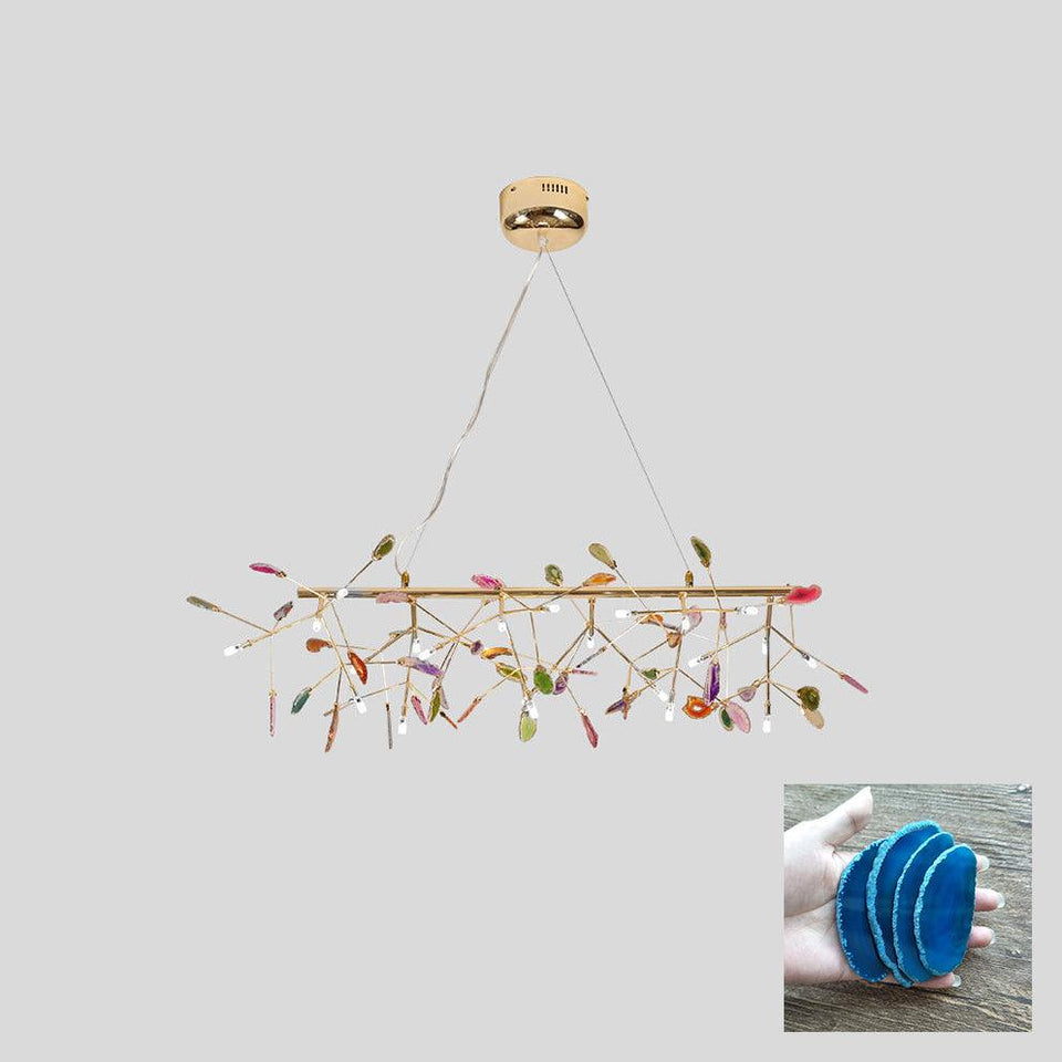 Agate Chandelier Light Fixture-Lighting > Chandeliers & Pendant Lights-casanuva-casanuva