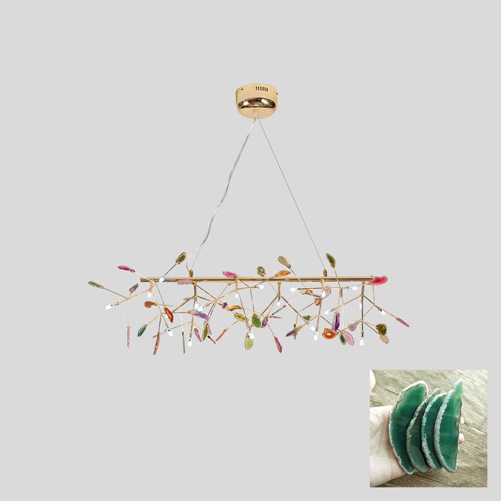 Agate Chandelier Light Fixture-Lighting > Chandeliers & Pendant Lights-casanuva-casanuva